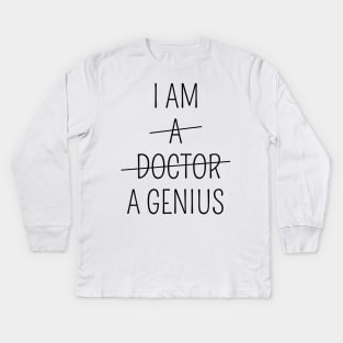 Doctor Genius Kids Long Sleeve T-Shirt